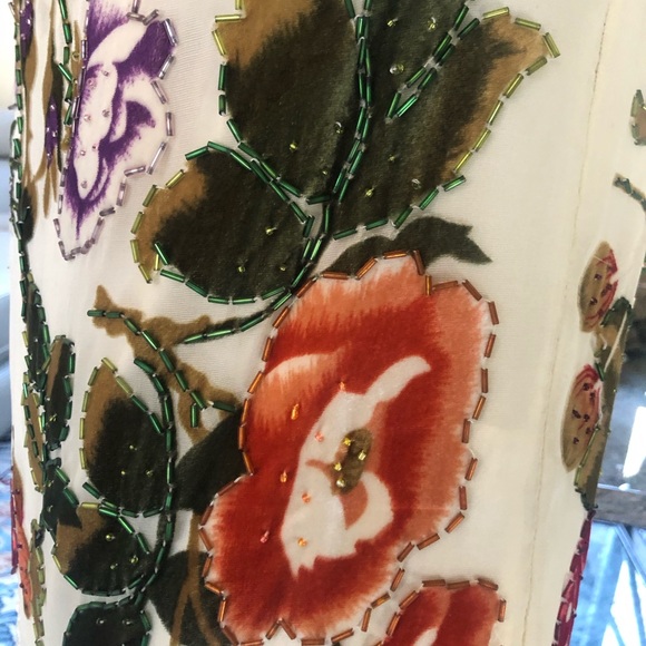 NWT Gatsby style top of beaded velvet and chiffon - Picture 7 of 8